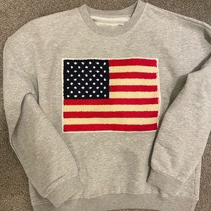 Judith March USA 4th of July Flag Pullover Size Medium M Women’s sweatshirt new